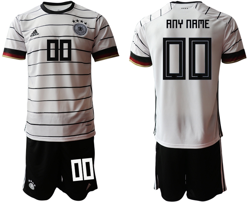 Men 2021 European Cup Germany home white customized Soccer Jersey->chicago white sox->MLB Jersey